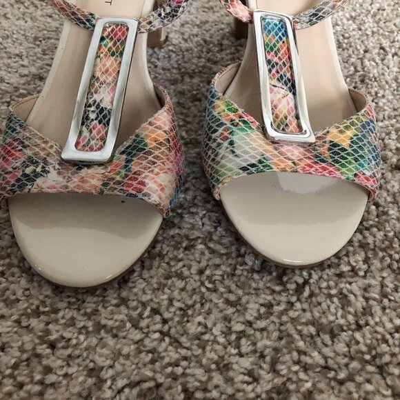 Karen Scott LORAH Colorful Ankle Strap Open Toe Heels - Picture 8 of 8
